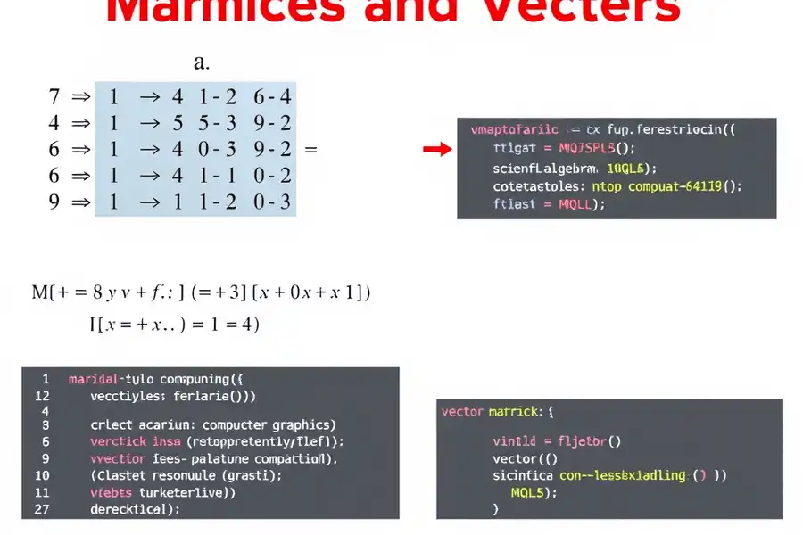 ماتریس‌ها و بردارها در MQL5: مقدمه‌ای بر محاسبات علمی و گرافیک کامپیوتری